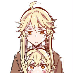 This is a pixiv picture whose title is 空荧贴贴.