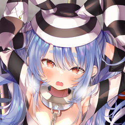 This is a pixiv picture whose title is 囚人ぺこら.