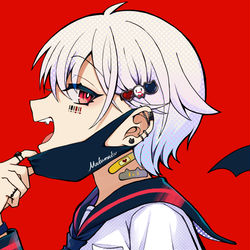 This is a pixiv picture whose title is ヴァンパイア／まふまふさんver..