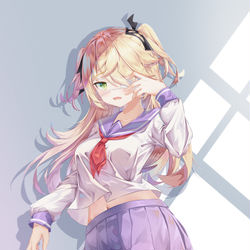 This is a pixiv picture whose title is 原神 菲谢尔（小艾咪）.
