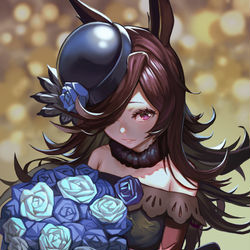 This is a pixiv picture whose title is ライスシャワー添削.
