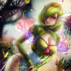 This is a pixiv picture whose title is Gijinka Gardevoir.