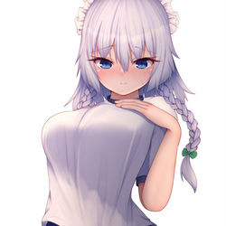 This is a pixiv picture whose title is ブルマ黒タイツ咲夜さん.