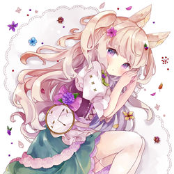 This is a pixiv picture whose title is 🌺.