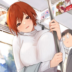 This is a pixiv picture whose title is 次降りるのでお席どうぞ.