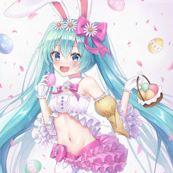 This is a pixiv picture whose title is イースターミク.