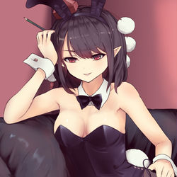 This is a pixiv picture whose title is バニー文ちゃん.