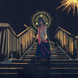 This is a pixiv picture whose title is 鉄の翼.