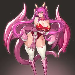 This is a pixiv picture whose title is Dragon girl.