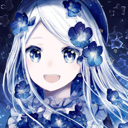 This is a pixiv picture whose title is 宙を映す花.