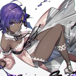 This is a pixiv picture whose title is 静謐ちゃん霊衣.