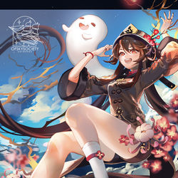 This is a pixiv picture whose title is Hu Tao.