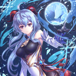 This is a pixiv picture whose title is 「瑠璃のように落ちなさい」.