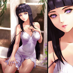 This is a pixiv picture whose title is Hinata Hyuga.