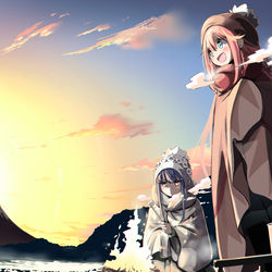 This is a pixiv picture whose title is 朝。.