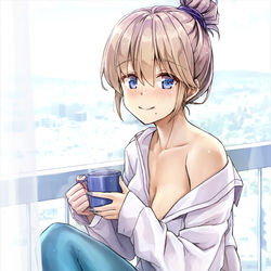 This is a pixiv picture whose title is 「おはよ」.