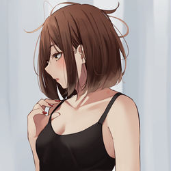 This is a pixiv picture whose title is 「....あれ...？昨日の夜はたしかあいつと…」.