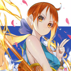 This is a pixiv picture whose title is ナミさん.