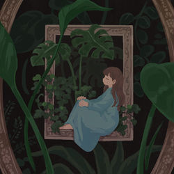 This is a pixiv picture whose title is 心の深淵.