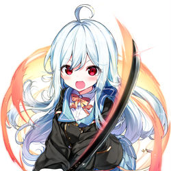This is a pixiv picture whose title is 魔神に選ばれし村人ちゃん、都会の勇者を超越する.