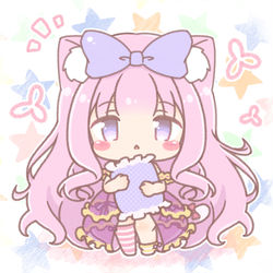 This is a pixiv picture whose title is ねむねむにゃんこさん🎀.