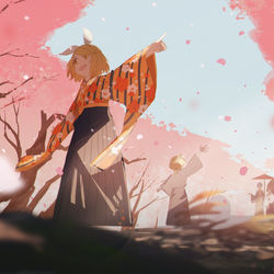 This is a pixiv picture whose title is 春游.