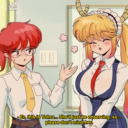 This is a pixiv picture whose title is Bring Your Dragon Maid to Work!.