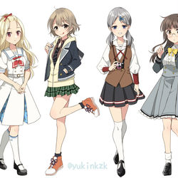 This is a pixiv picture whose title is 創作制服まとめ.