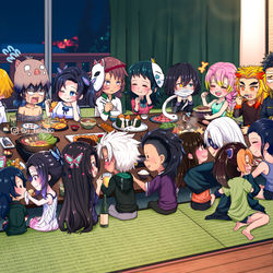This is a pixiv picture whose title is 晩ご飯.