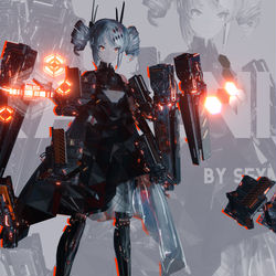 This is a pixiv picture whose title is 机娘战双 β· 卡列尼娜.
