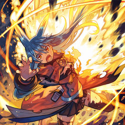This is a pixiv picture whose title is こん！にゃろー！！.