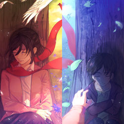 This is a pixiv picture whose title is 出会えてよかった.