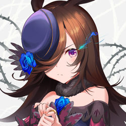 This is a pixiv picture whose title is 青茨姫.