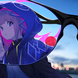 This is a pixiv picture whose title is 花譜　不可解Q2　公式ファンアート.