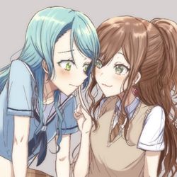 This is a pixiv picture whose title is バンドリまとめ32（さよリサ）.