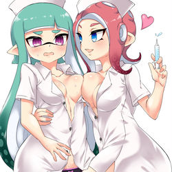 This is a pixiv picture whose title is 注射が怖い3号さん.