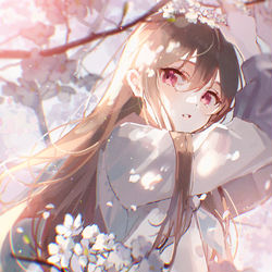 This is a pixiv picture whose title is 🌸.