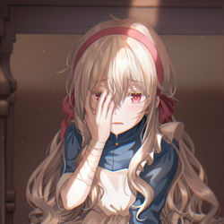 This is a pixiv picture whose title is 目を見ると石になってしまう.