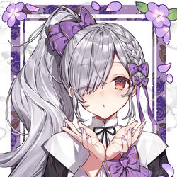 This is a pixiv picture whose title is 💜.