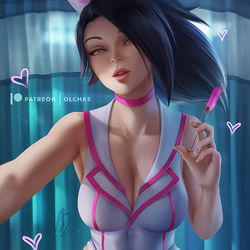 This is a pixiv picture whose title is Nurse Akali / ナース アカリ.