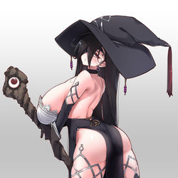 This is a pixiv picture whose title is ファンタジー世界の暗いとこに大体いるどこにでもいるタイプの魔女.