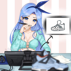 This is a pixiv picture whose title is Minah sketching.