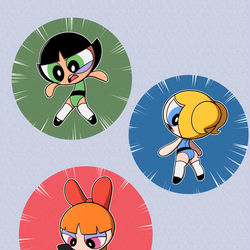 This is a pixiv picture whose title is Pogwer Puff Girls.
