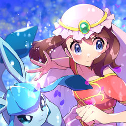 This is a pixiv picture whose title is ハルカ(ポケモンコンテストver.).