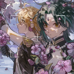 This is a pixiv picture whose title is 原神イラスト.