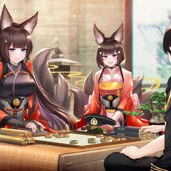 This is a pixiv picture whose title is 象棋的考验.