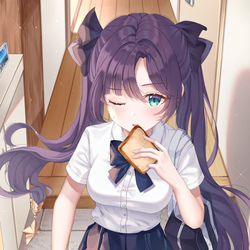 This is a pixiv picture whose title is JKモナ.