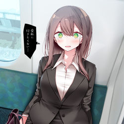 This is a pixiv picture whose title is 会社に行きたくないOLちゃん【GW新刊】.