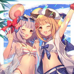 This is a pixiv picture whose title is ヴァジラちゃんとビカラちゃん.