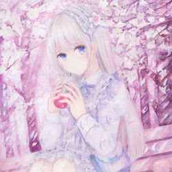 This is a pixiv picture whose title is 桜休み.